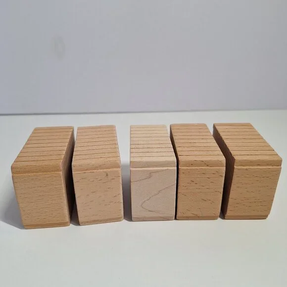 Wooden Bridge Riser Elevated Train Track Railway Thomas Compatible Blocks 2.5x2 - Picture 7 of 10